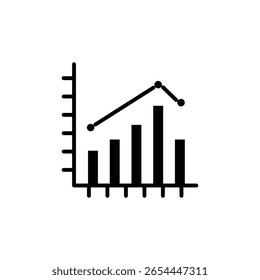 Statistics icon logo sign set vector outline