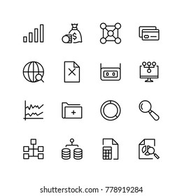 Statistics Icon Set Collection High Quality Stock Vector (Royalty Free ...