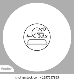 Statistics icon sign vector,Symbol, logo illustration for web and mobile