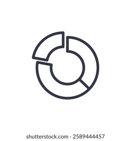 statistics icon symbol vector sign isolated on white background illustration for graphic and web design