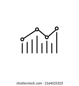 Statistics Icon In Trendy Flat Style. Symbol For You Web Site Desing, Logo, App. UI Vector EPS 10