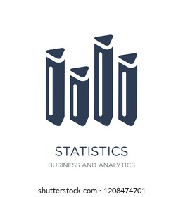 Statistics icon. Trendy flat vector Statistics icon on white background from Business and analytics collection, vector illustration can be use for web and mobile, eps10