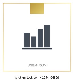 statistics icon. Vector illustration EPS 10.