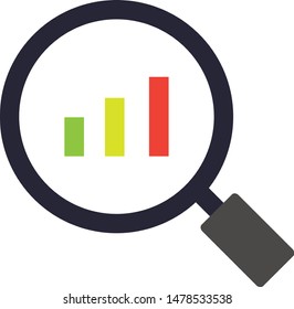 Statistics icon. Vector illustration. Graphic icon