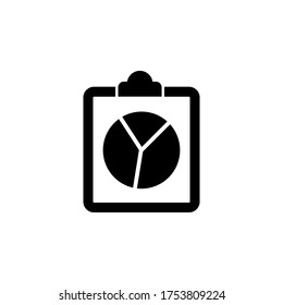 Statistics icon vector illustration. Premium quality flat icon in trendy style.