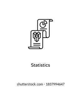 Statistics icon in vector. Logotype