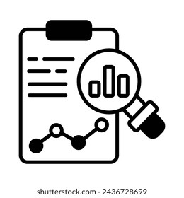 Statistics icon vector, stock illustration
