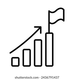 Icono de estadísticas vector, ilustración de stock