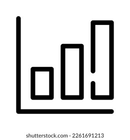Ilustración de diseño del símbolo del vector de estadísticas