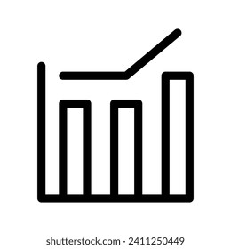 Statistics Icon Vector Symbol Design Illustration
