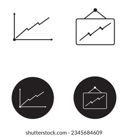 statistics icon vector template illustration logo design