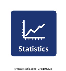 Statistics icon for web and mobile