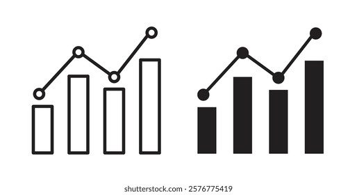 Statistics icons pack for ui designs