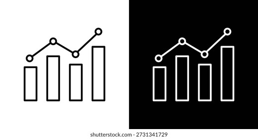 Ícones de estatísticas Coleção de elementos simples.