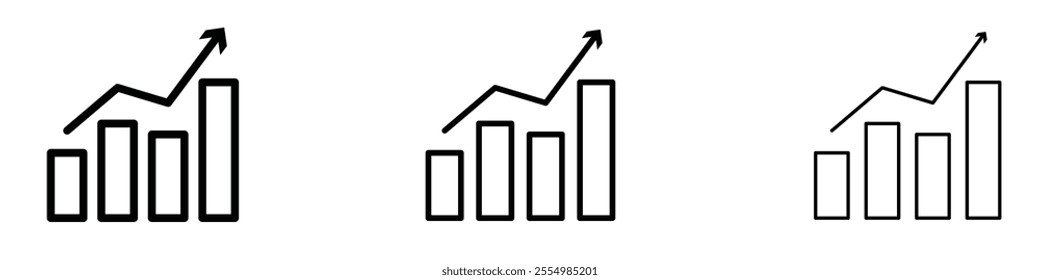Statistics icons in tree different stroke sizes