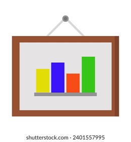 Statistics illustrated on white background