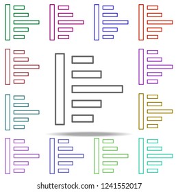 statistics increase icon. Elements of finance in multi color style icons. Simple icon for websites, web design, mobile app, info graphics