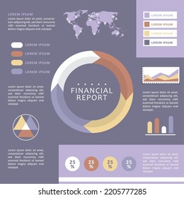 statistics infographic arrows informative template