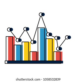 statistics infographic with bars
