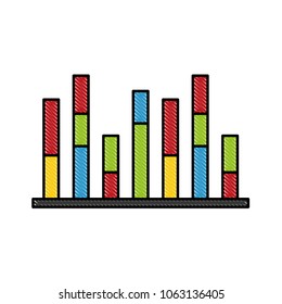 statistics infographic with bars