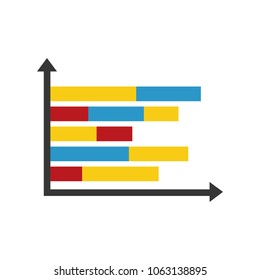 statistics infographic with bars