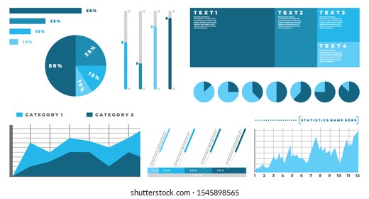 Statistics Infographic or inforgaphics Report analysis elements with business statistic line graphs and finance charts. Information panel with finance graphs, comparison diagrams. 