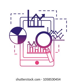 statistics infographic set icons