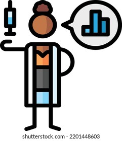 statistics isolated design element stock illustration. Vector on a white background