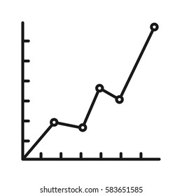Statistics line icon