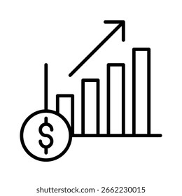 Vektorgrafik des Statistik-Liniensymbols