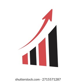 estatísticas ícone do logotipo ilustração plano