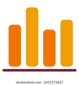 Ilustración vectorial de objeto de marketing estadístico