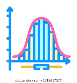 statistics math science education color icon vector. statistics math science education sign. isolated symbol illustration