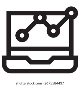 Statistics Modern Vector Icon – Minimal Illustration Symbol Template for Web Mobile App UI Design