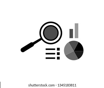 Statistics Monitoring icon. Vector illustration style white background. Designed for web and software interfaces. - Vector 