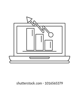 Statistics on laptop