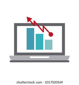 Statistics on laptop