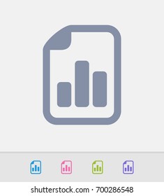 Statistics On Page - Granite Icons. A professional, pixel-perfect icon designed on a 32x32 pixel grid and redesigned on a 16x16 pixel grid for very small sizes.