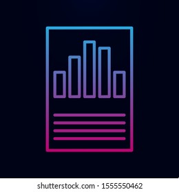 Statistics paper nolan icon. Simple thin line, outline vector of online and web icons for ui and ux, website or mobile application