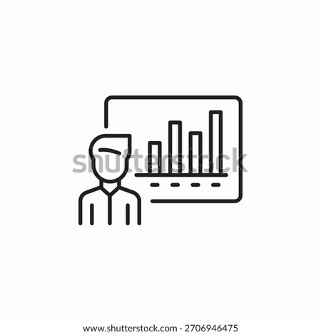 statistics presentation progress icon sign vector