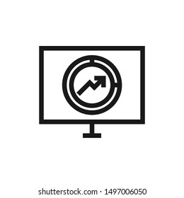 Statistics report icons in line style design suitable for website, app, and ui design. Vector illustration with editable stroke and pixel perfect icons on white background. EPS 10.
