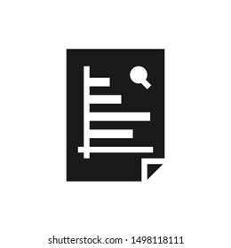 Statistics report icons in solid style design suitable for website, app, and ui design. Vector illustration with editable stroke and pixel perfect icons on white background. EPS 10.