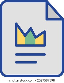 Statistics Report Isolated Vector icon which can easily modify or edit

