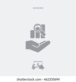 Statistics research services - Minimal icon