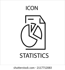 
statistics symbol icon for web and presentation purposes