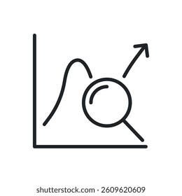 Statistics thin line icons. Perfect pixel on transparent background