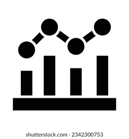 Statistics Vector Glyph Icon For Personal And Commercial Use.
