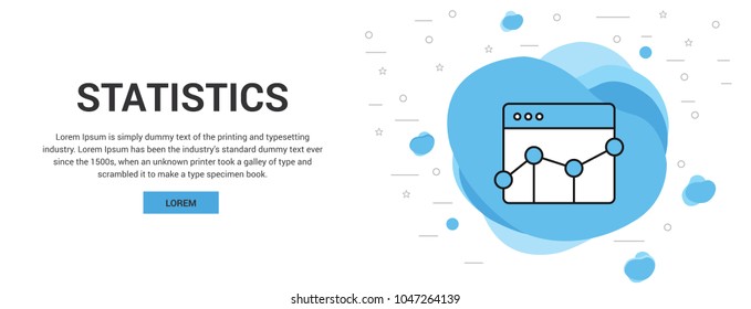 Statistics vector icon