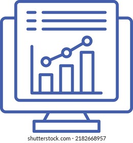 Statistics vector icon. Can be used for printing, mobile and web applications.