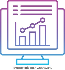 Statistics vector icon. Can be used for printing, mobile and web applications.